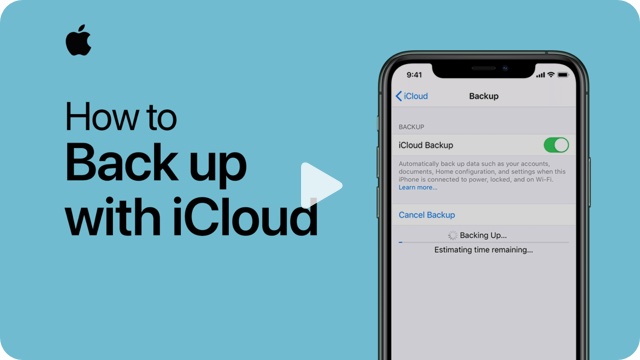 How to back up with iCloud